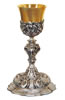 Code 520 Chiselled h. 25cm Silver Goblet 925