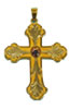 Cod.4018 - croce pettorale cm.10x8 argento 925 con catena